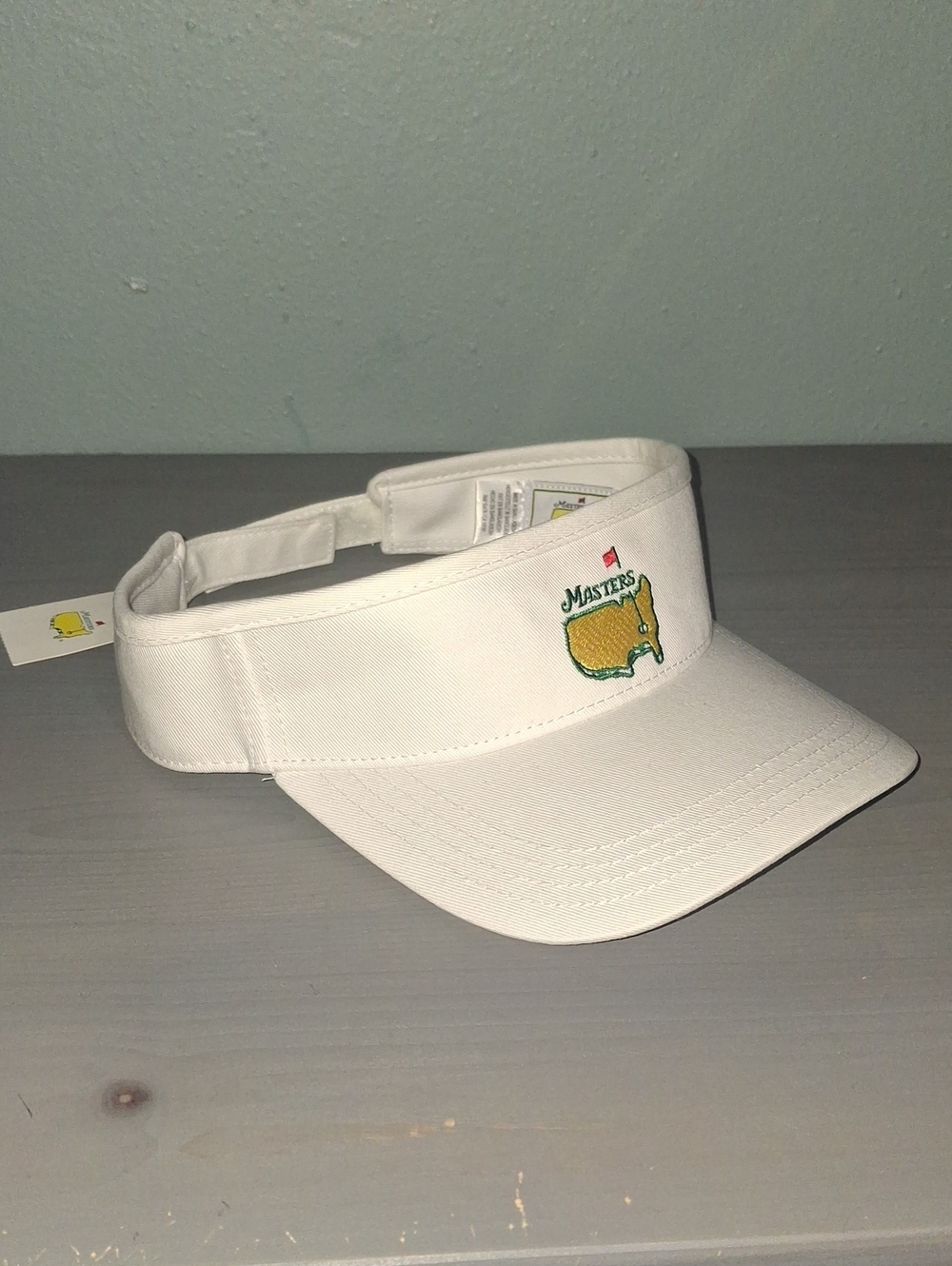 NWT Masters White Unisex Visor with Embroidered Logo